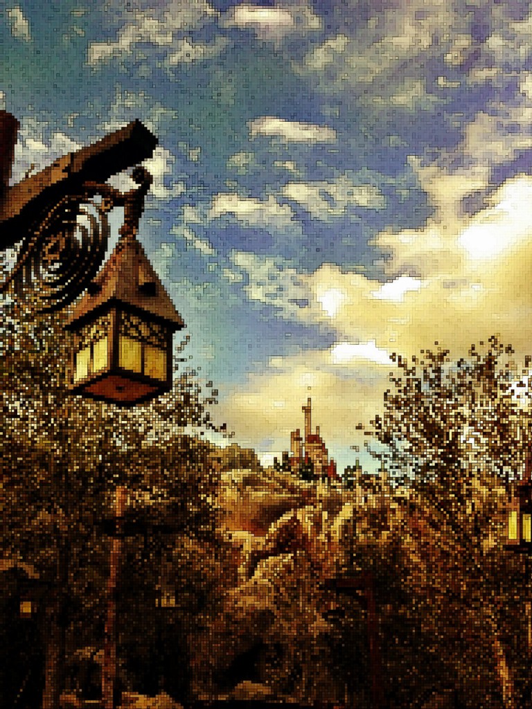 Beauty and the Beast Castle Pixels
