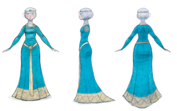 Merida Dress Visual Development Art