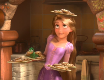 Tangled Rapunzel Baking Cookies