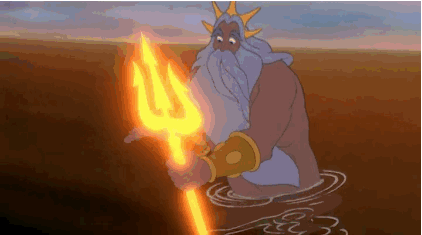 King Triton in The Little Mermaid