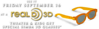 See it Sept.16 at Real-D Theaters & Kids Get 3D Glasses!