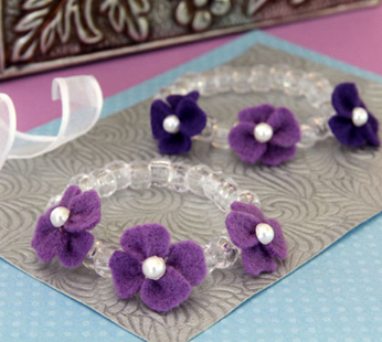 Flowers-and-Ice Fairy Friendship Bracelet