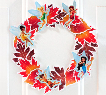 Fairies Fall Leaf Wreath
