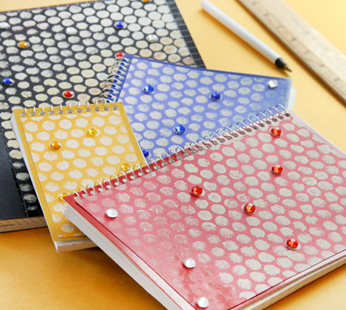 Sparkly Honeycomb Notebooks
