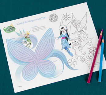 Secret of the Wings Activity Page