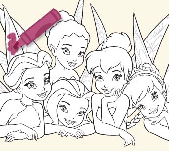 Disney Fairies Coloring - Favorite Fairies