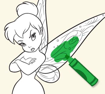 Disney Fairies Coloring Page - Tinker Bell 2