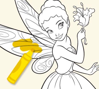 Disney Fairies Coloring Page - Iridessa 1