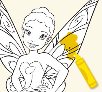 Disney Fairies Coloring Page - Iridessa 3