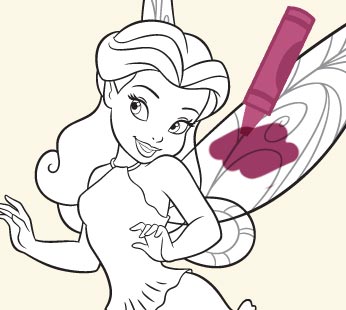 Disney Fairies Coloring Page - Rosetta 2