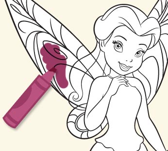 Disney Fairies Coloring Page - Rosetta 3