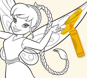 Disney Fairies Coloring Page - Fawn 2