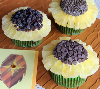 Iridessa's Good Luck Sunflower Cupcakes